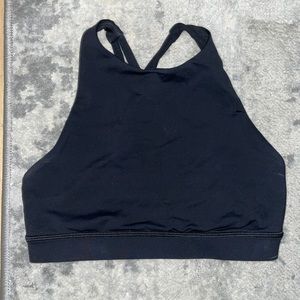 Lulu lemon high neck black sports bra
